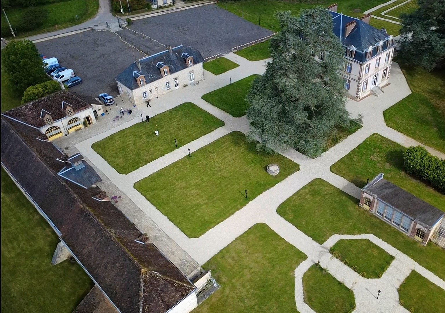 Vue aérienne du domaine