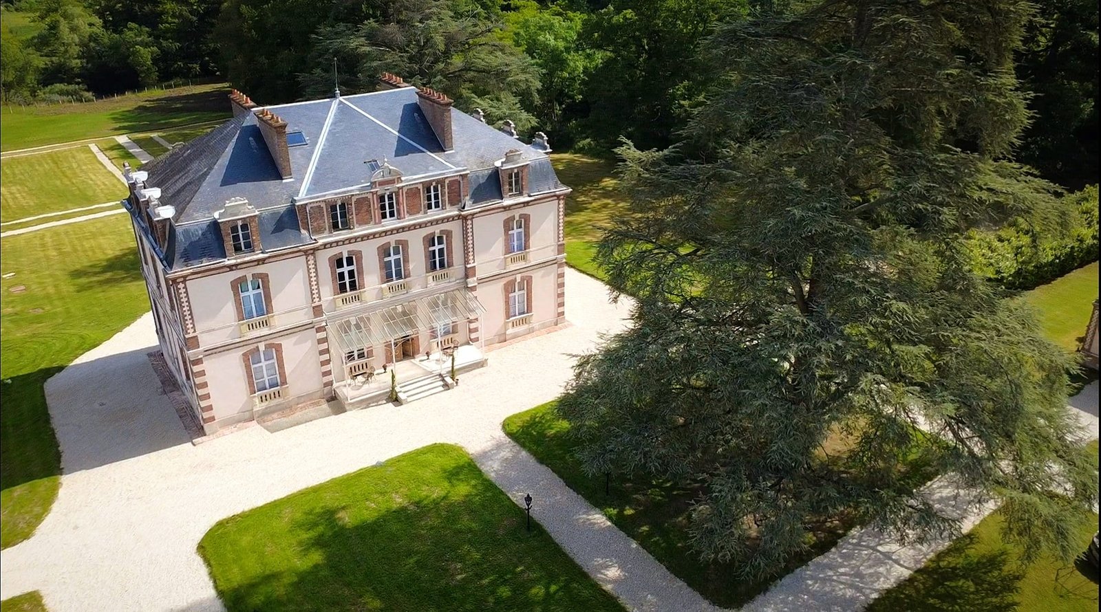 Vue aérienne du parc