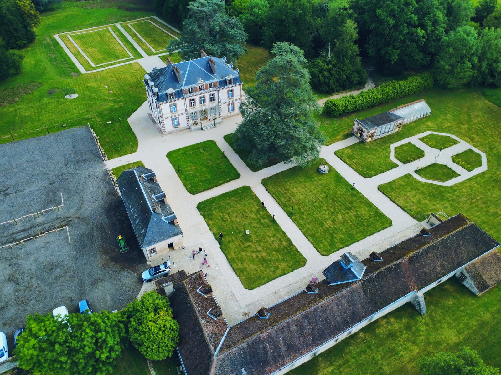 Parc du Château - Vue aérienne
